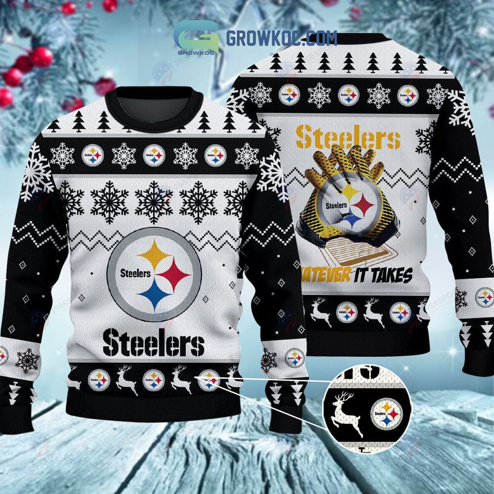 Pittsburgh Steelers Whatever It Takes Christmas Ugly Sweater2B1 04ESt