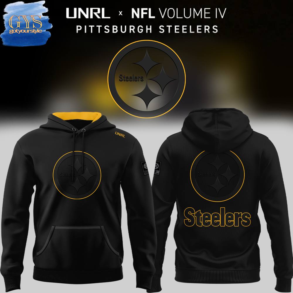 Pittsburgh Steelers x UNRL Volume IV Dark Mode Special Hoodie 1