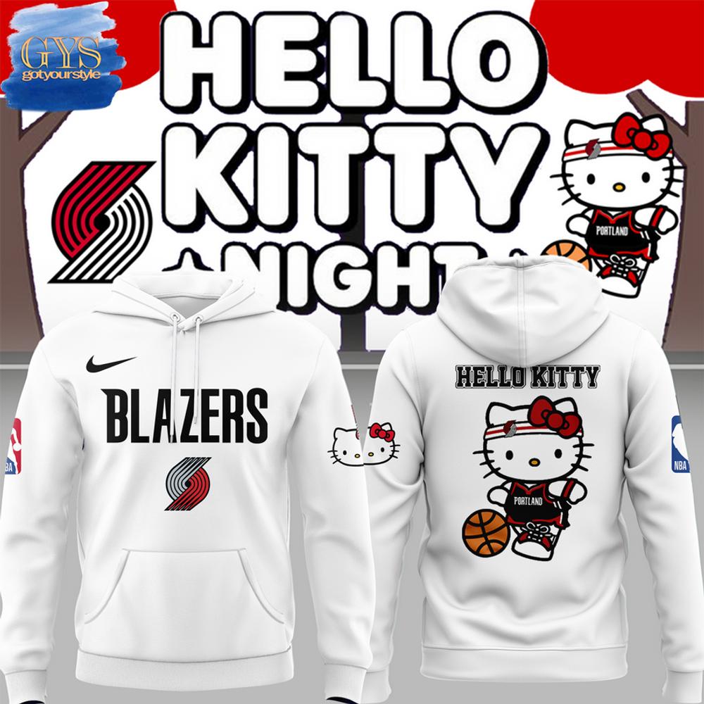 Portland Trail Blazers Hello Kitty 2025 Hoodie 1