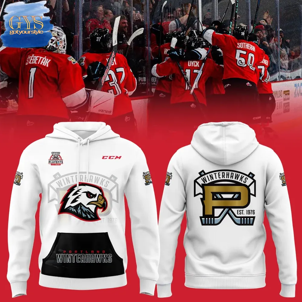 Portland Winterhawks WHL Playoffs 2025 Limited Edition Hoodie 1
