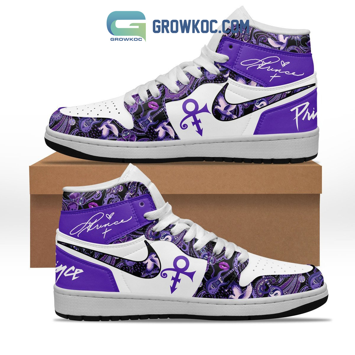 Prince Forever Love Air Jordan 1 Shoe2B1 rN5W3