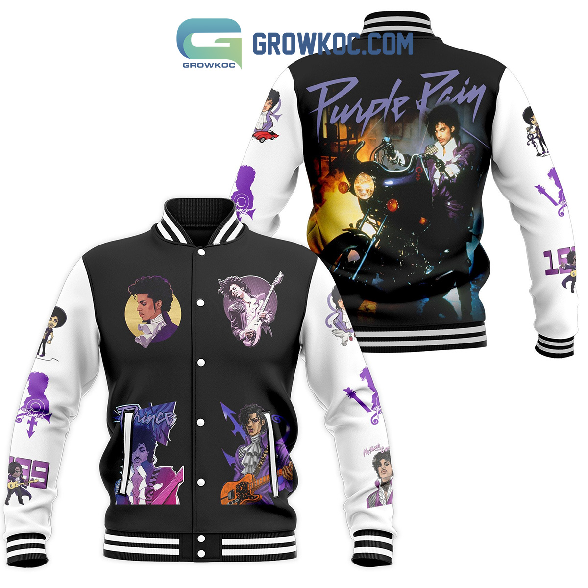 Prince Purple Rain Baseball Jacket2B1 04Vdh