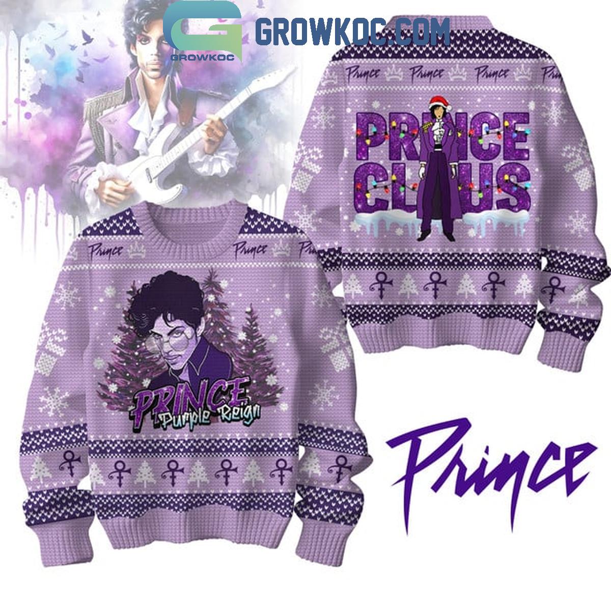 Prince Purple Reign Prince Claus Christmas Ugly Sweater 1 jddpZ