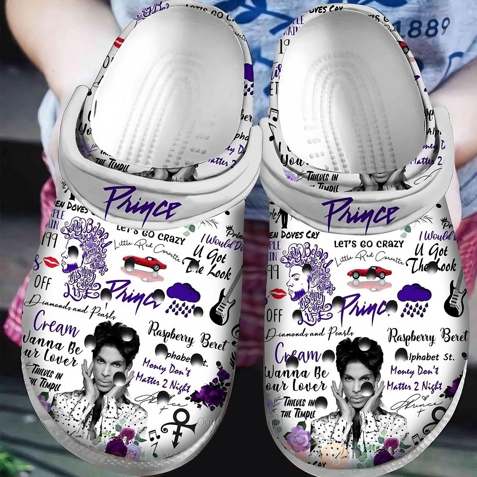 Prince Pattern Crocband Crocs transformed 1