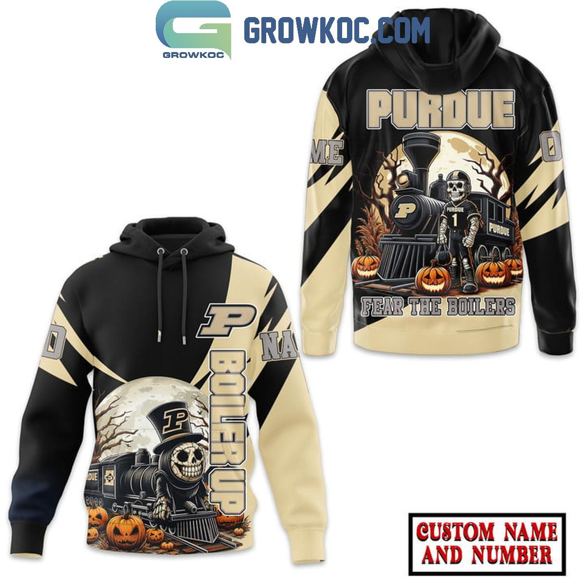 Purdue Boilermakers Fear The Boilers 2024 Halloween Personalized Hoodie T Shirt 1 zRxbY