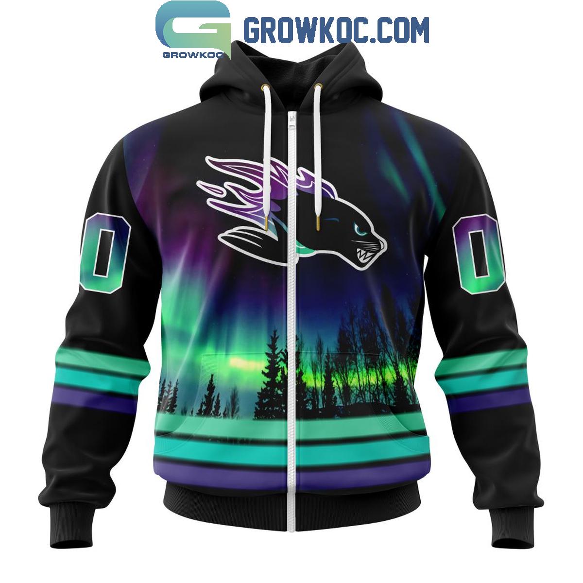 QMJHL Saint John Sea Dogs Special Design With Northern Lights Hoodie T Shirt 1 KWwnT