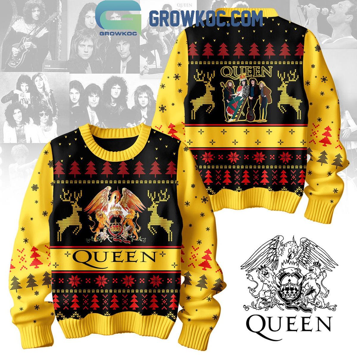 Queen Rock You In Merry Christmas 2024 Ugly Sweater 1 1SREy