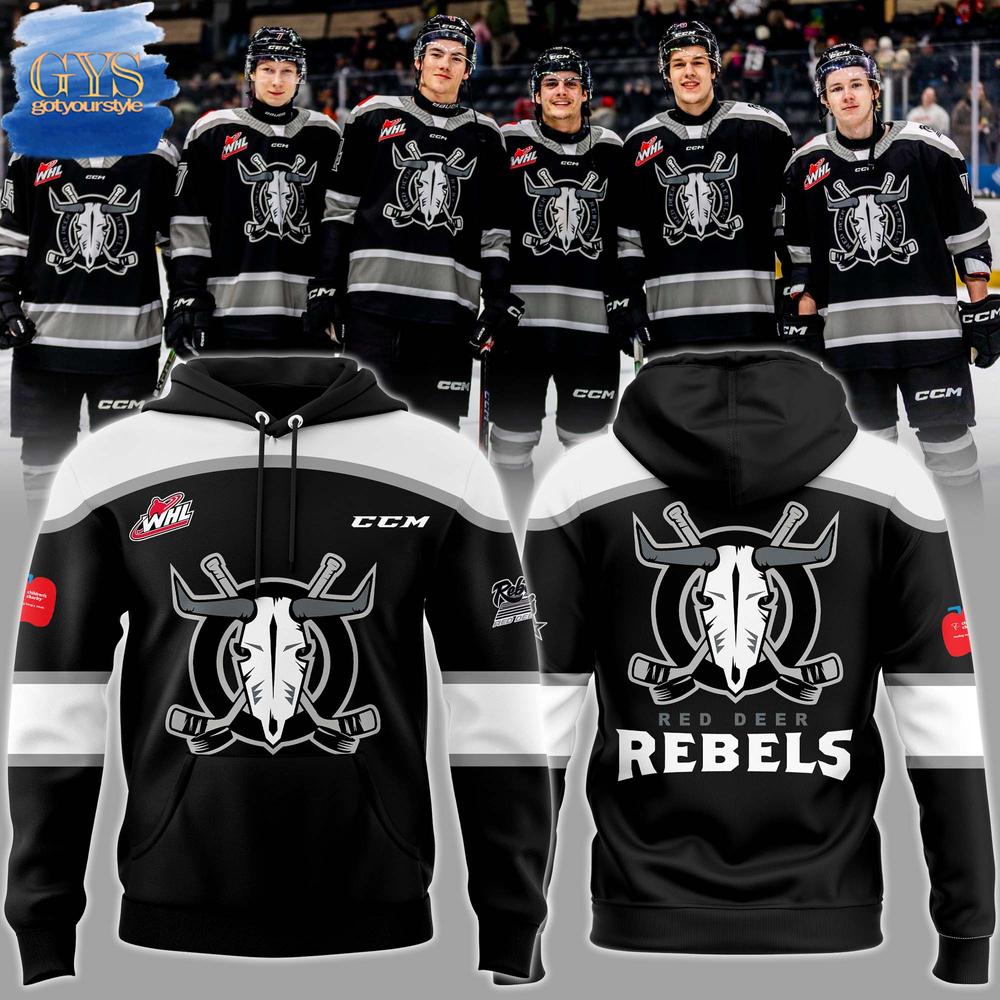 Red Deer Rebels 2025 Uniform Limited Edition Hoodie 1