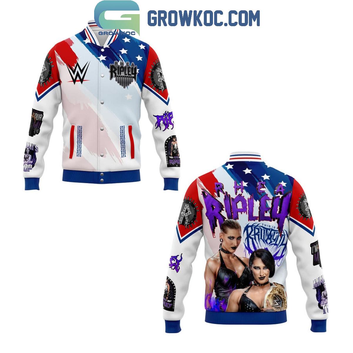 Rhea Ripley WWE Im Your Mami Baseball Jacket 1 joQJB