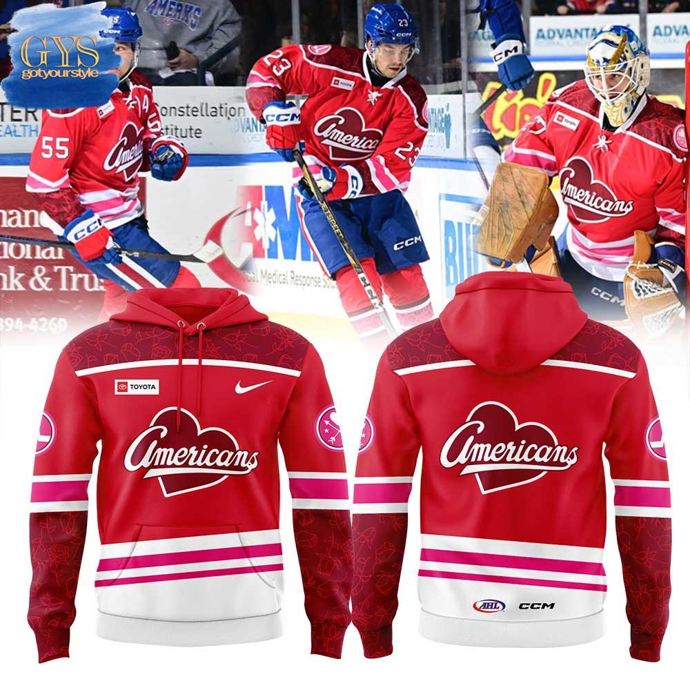 Rochester Americans Red Threads Limited Edition Hoodie 1