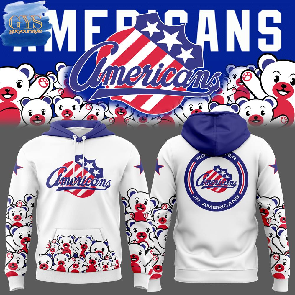 Rochester Americans Teddy Special New Edition Hoodie 1
