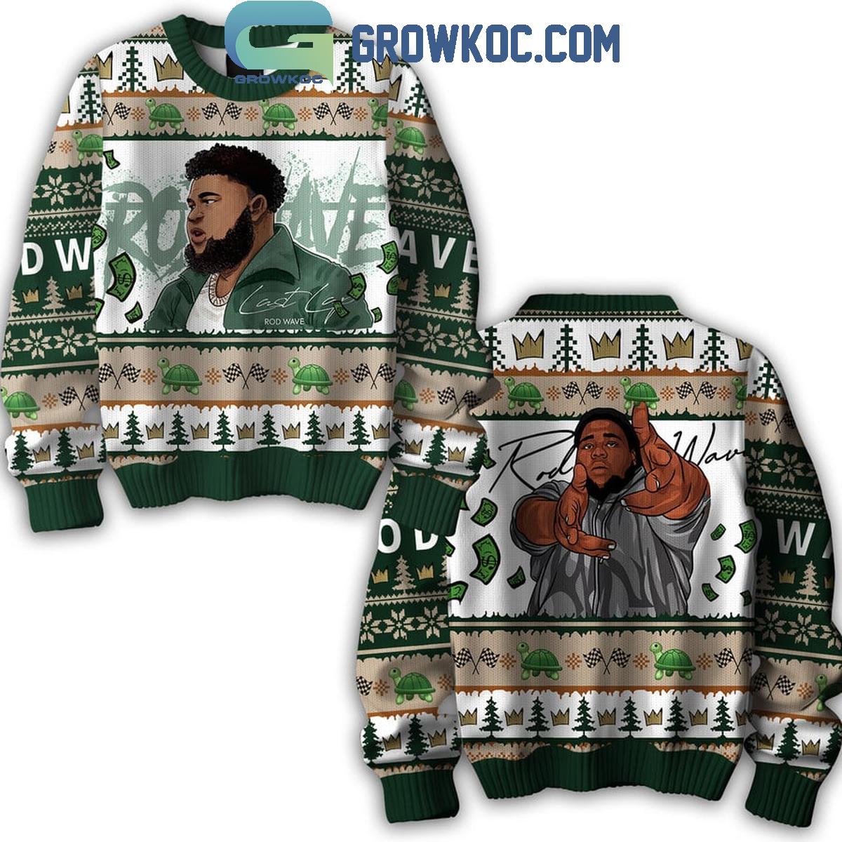 Rod Wave 2024 The Last Lap Christmas Halloween Ugly Sweater 1 htV7d