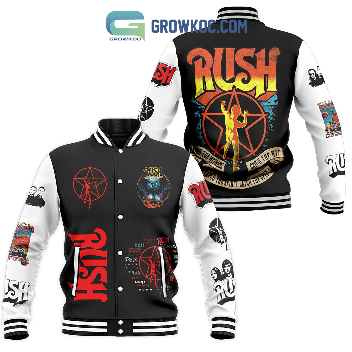Rush Catch The Witness Catch The Spirit Baseball Jacket2B1 SThq0
