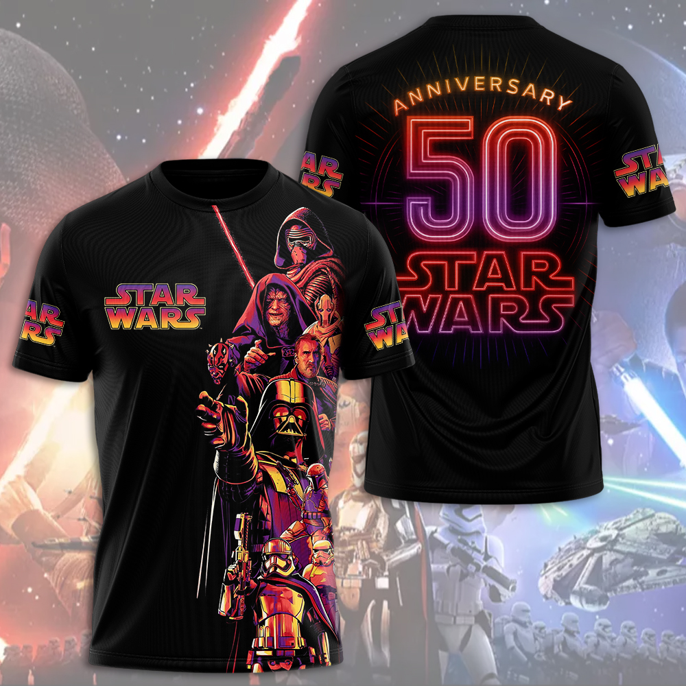 STAR WARS 50 YEARS ANNIVERSARY T shirt TMTHU705