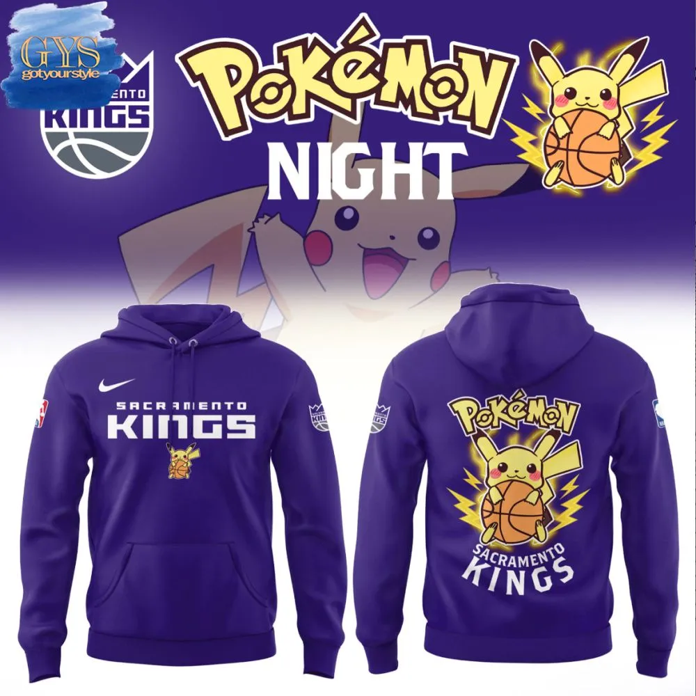 Sacramento Kings Pokemon Night 2025 Limited Edition Hoodie 3