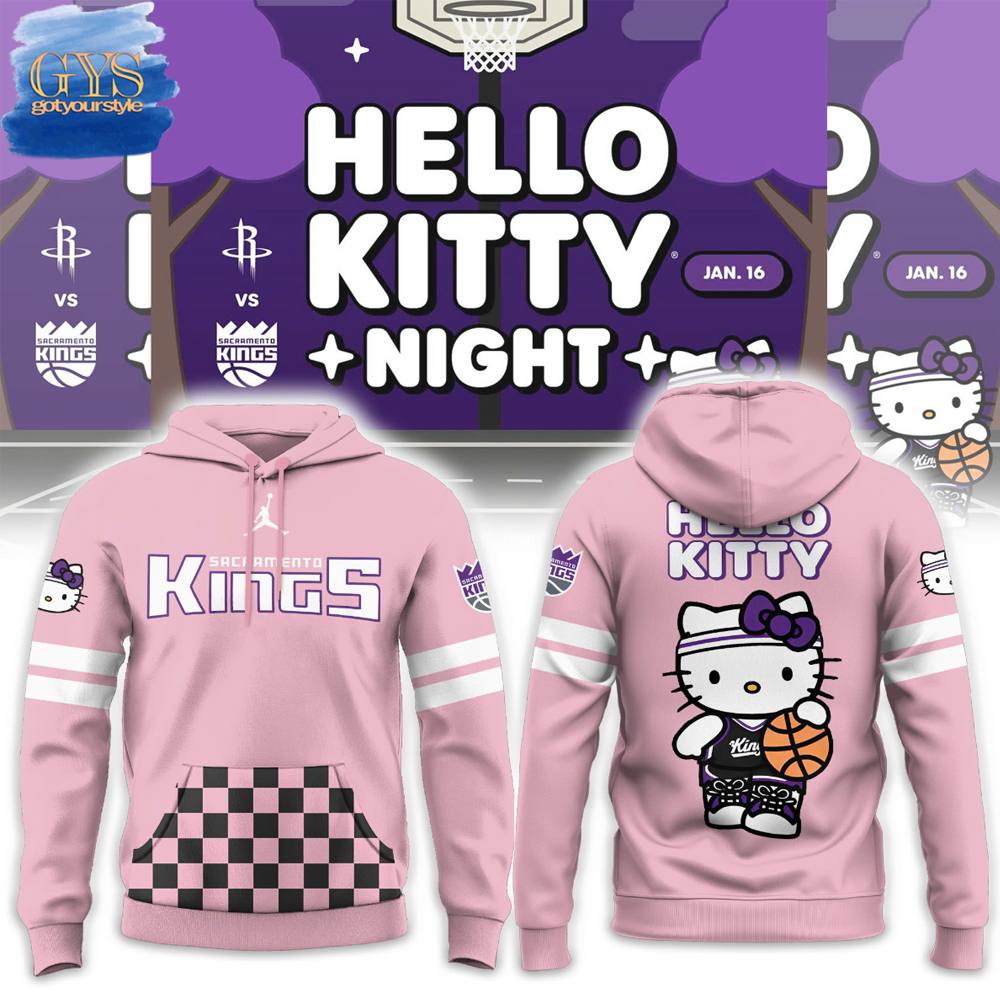 Sacramento Kings x Hello Kitty Night 2025 Limited Edition Hoodie 3