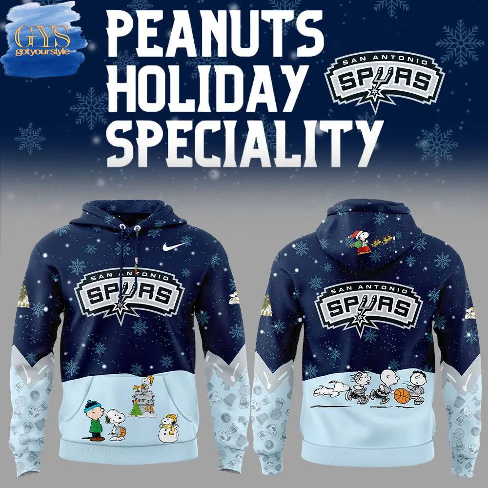 San Antonio Spurs Peanuts Holiday Special Edition Hoodie 1