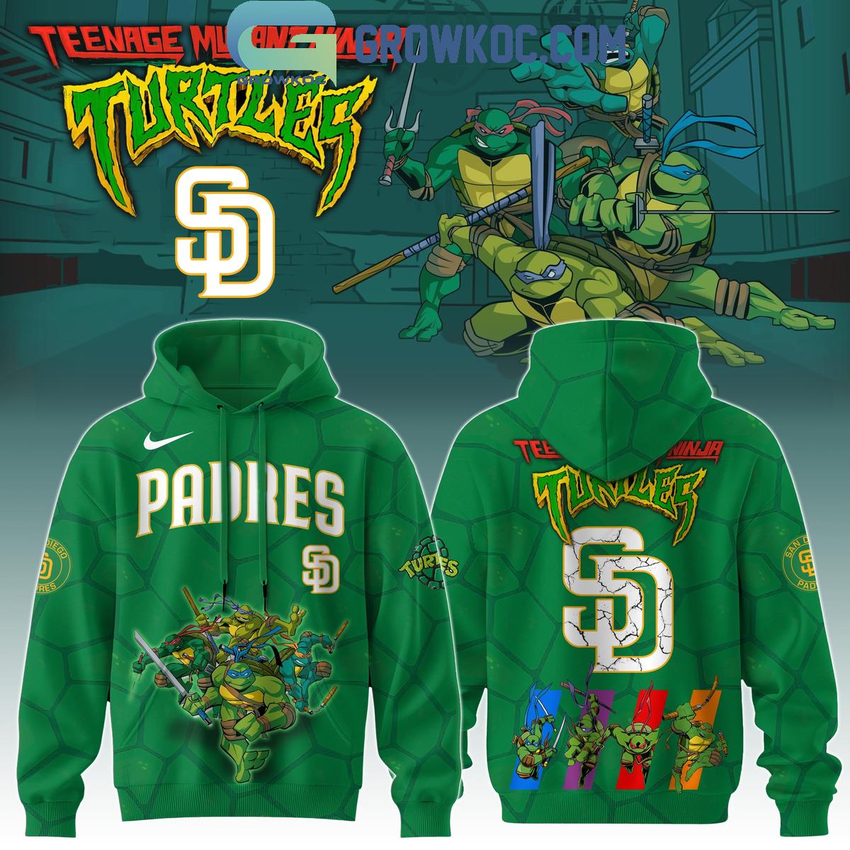 San Diego Padres MLB Ninja Turtles 2025 Special Hoodie T Shirt 1 lAjSO
