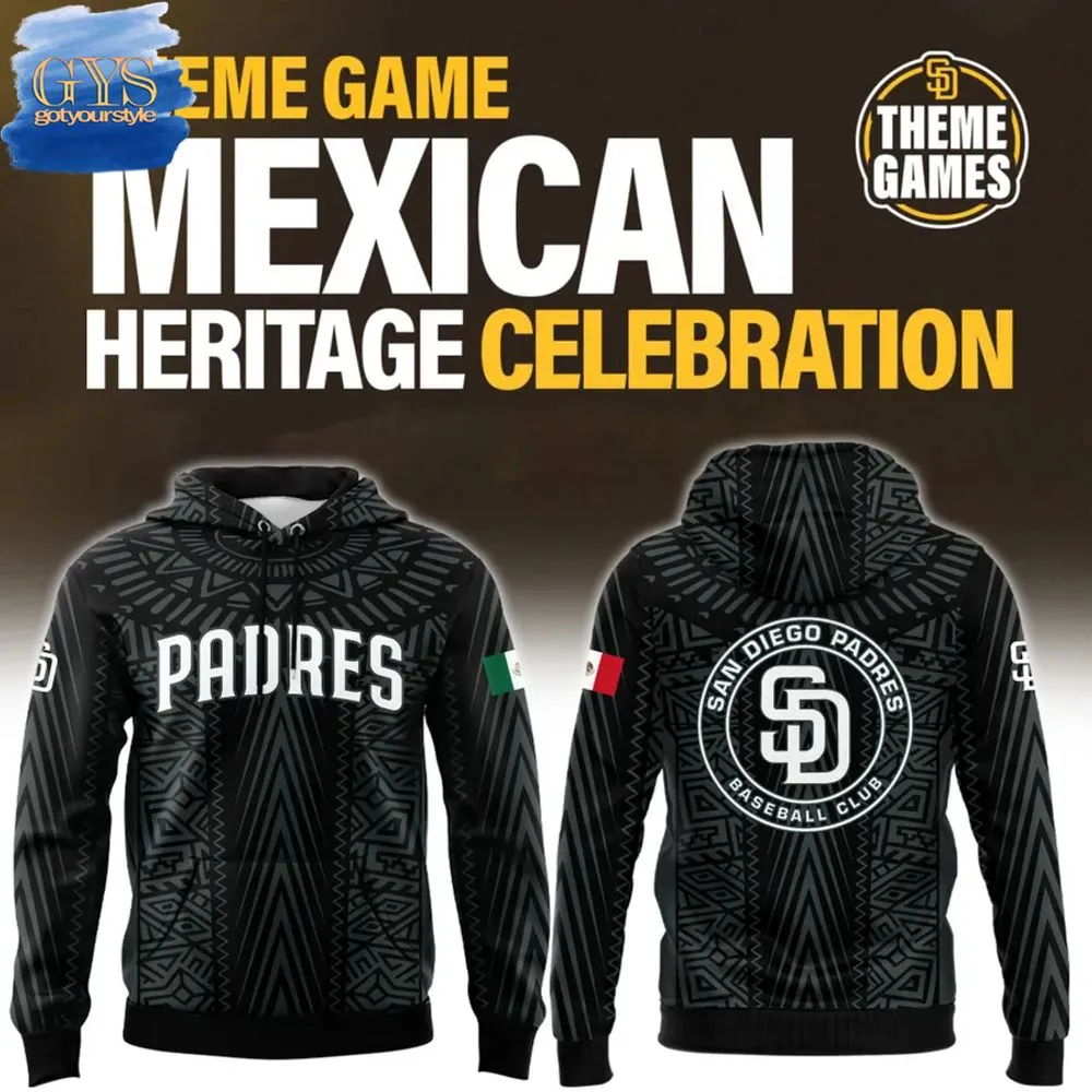 San Diego Padres Mexican Heritage Celebration Special Premium Hoodie 1