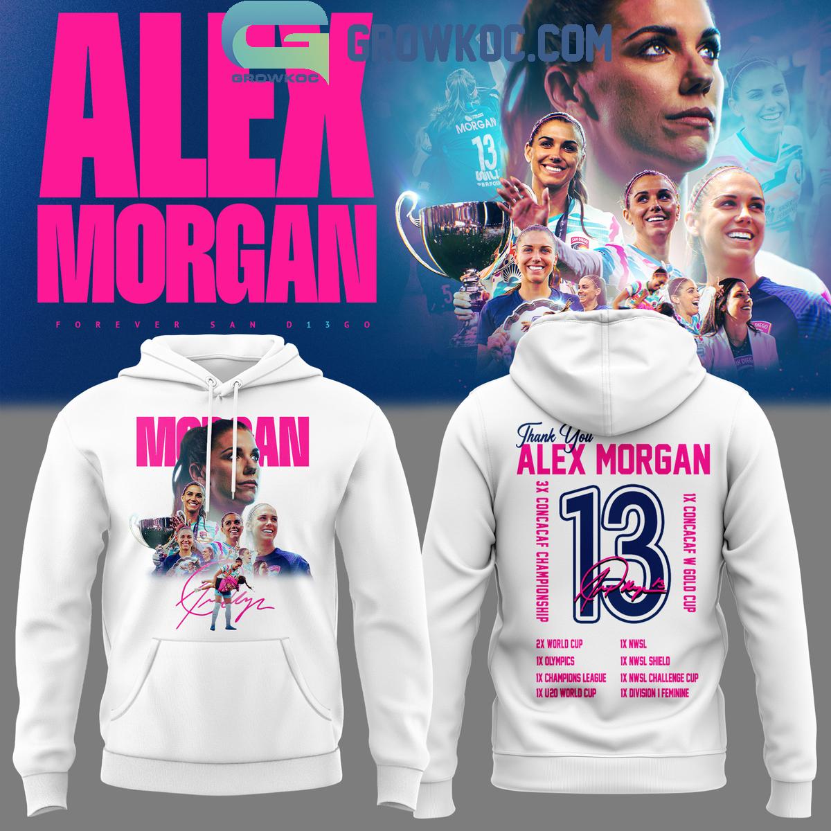 San Diego Wave Alex Morgan Thank You For The Titles Hoodie T Shirt 1 Dal5u