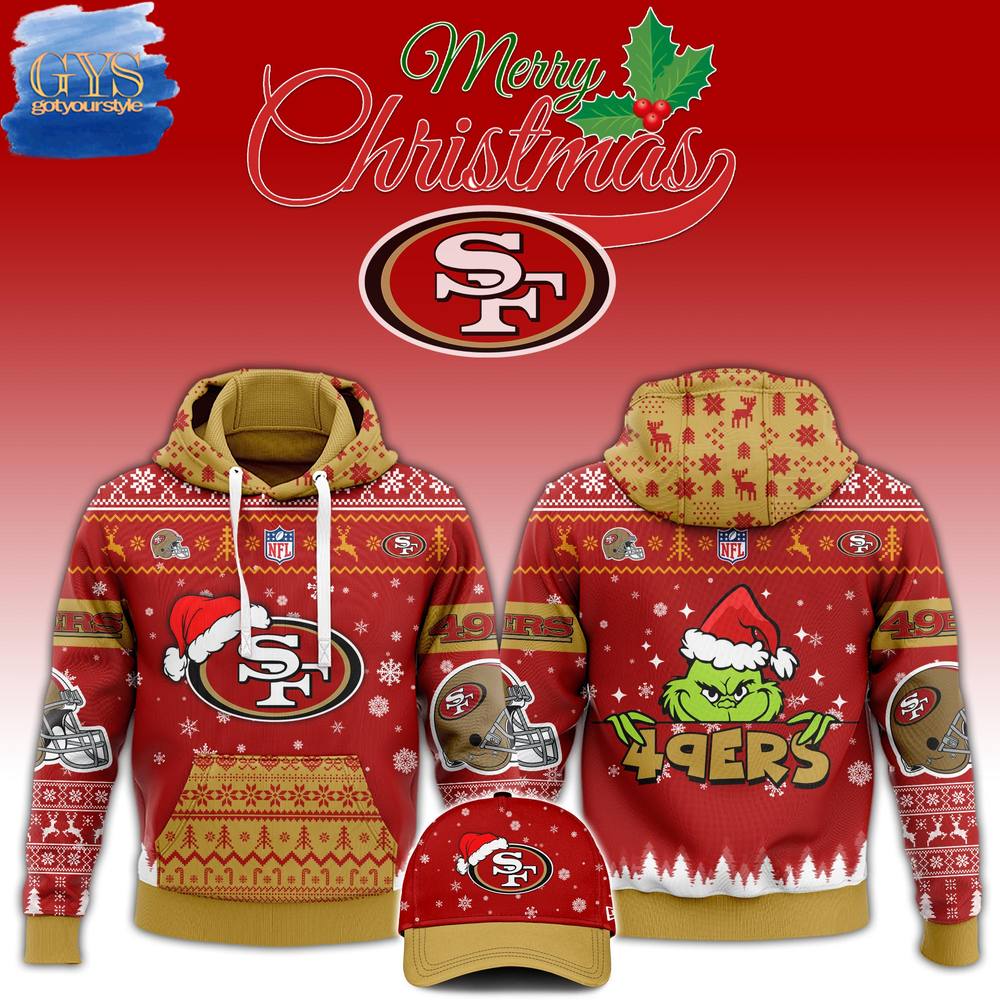 San Francisco 49ers 2024 Christmas Limited Edition Hoodie 1