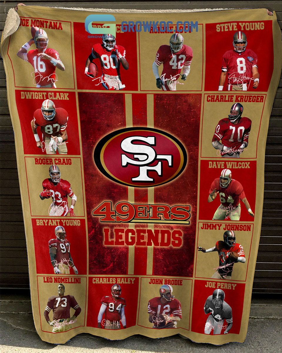 San Francisco 49ers NFL Legends In History Fleece Blanket Quilt2B1 Uz4gL San Francisco 49ers NFL Legends In History Fleece Blanket Quilt2B1 Uz4gL
