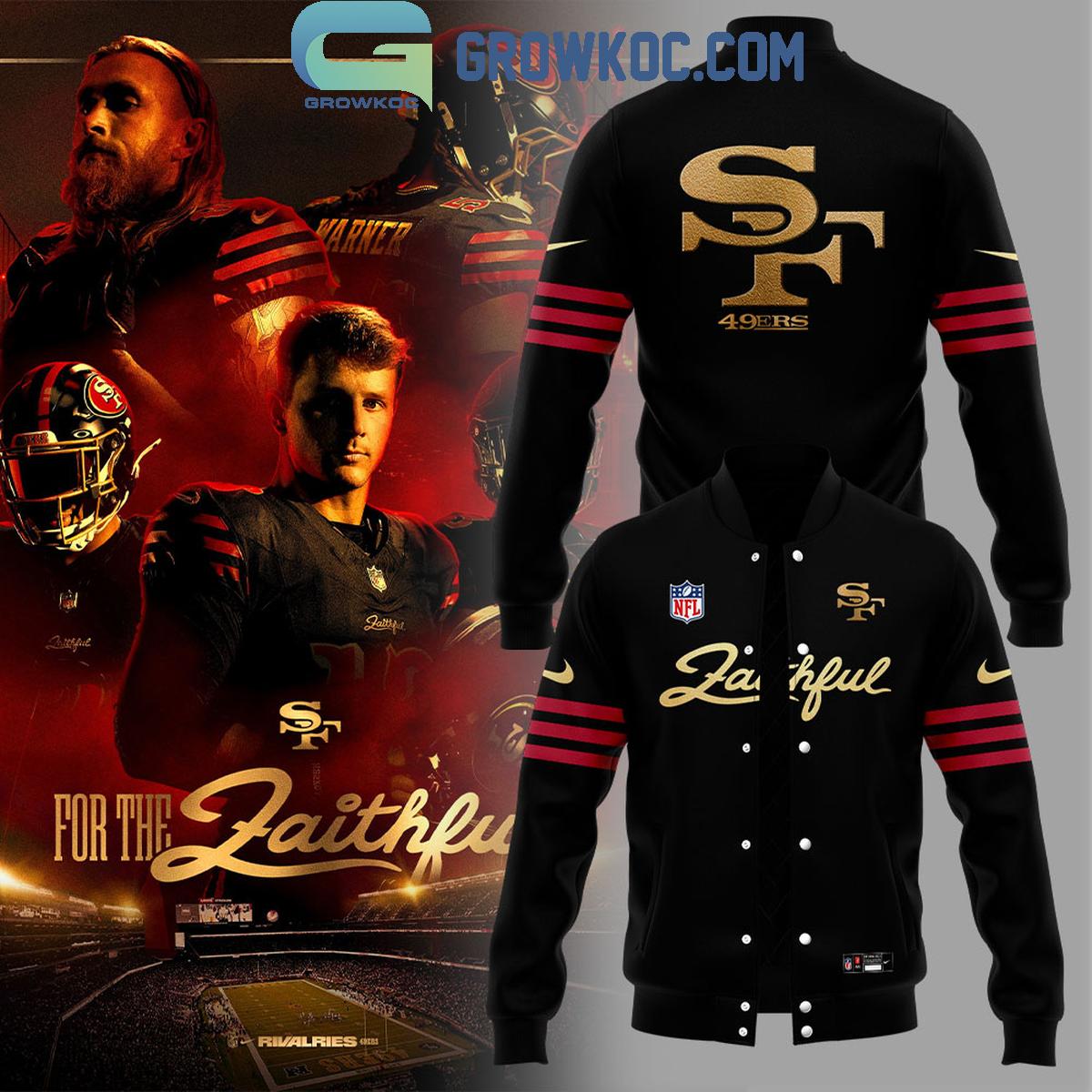 San Francisco 49ers New Rivalries Faithful Uniform 2025 Baseball Jacket 1 29KmR
