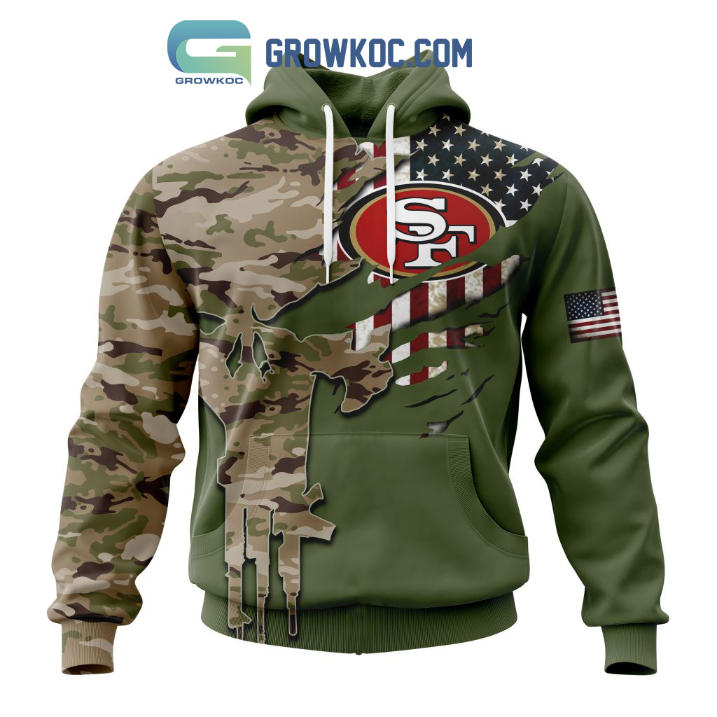San Francisco 49ers Personalized Veterans Camo Hoodie Shirt2B1 vcz4k
