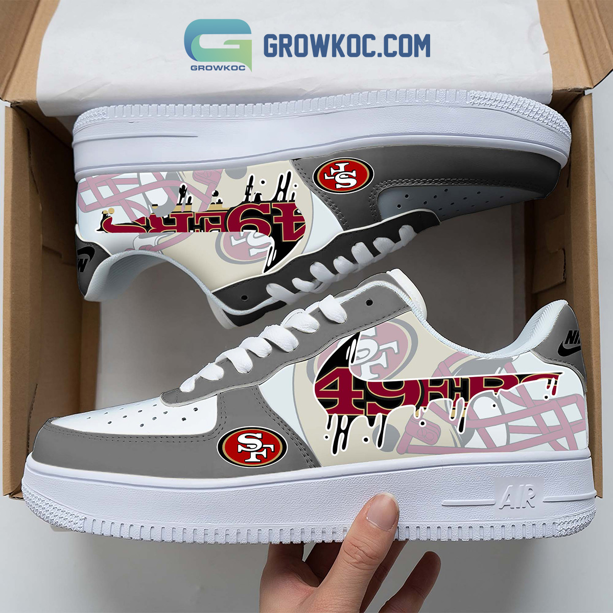 San Francisco 49ers Team Logo Fan Air Force 1 Shoes2B1 avcmp