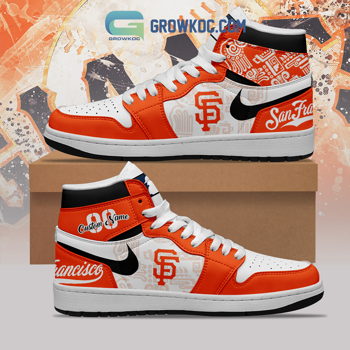San Francisco Giants MLB Personalized Air Jordan 1 Shoes2B1 4VaQh