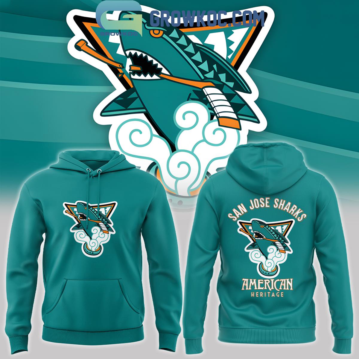 San Jose Sharks Native American Heritage Its Our Honor Hoodie T Shirt 1 s5i1H