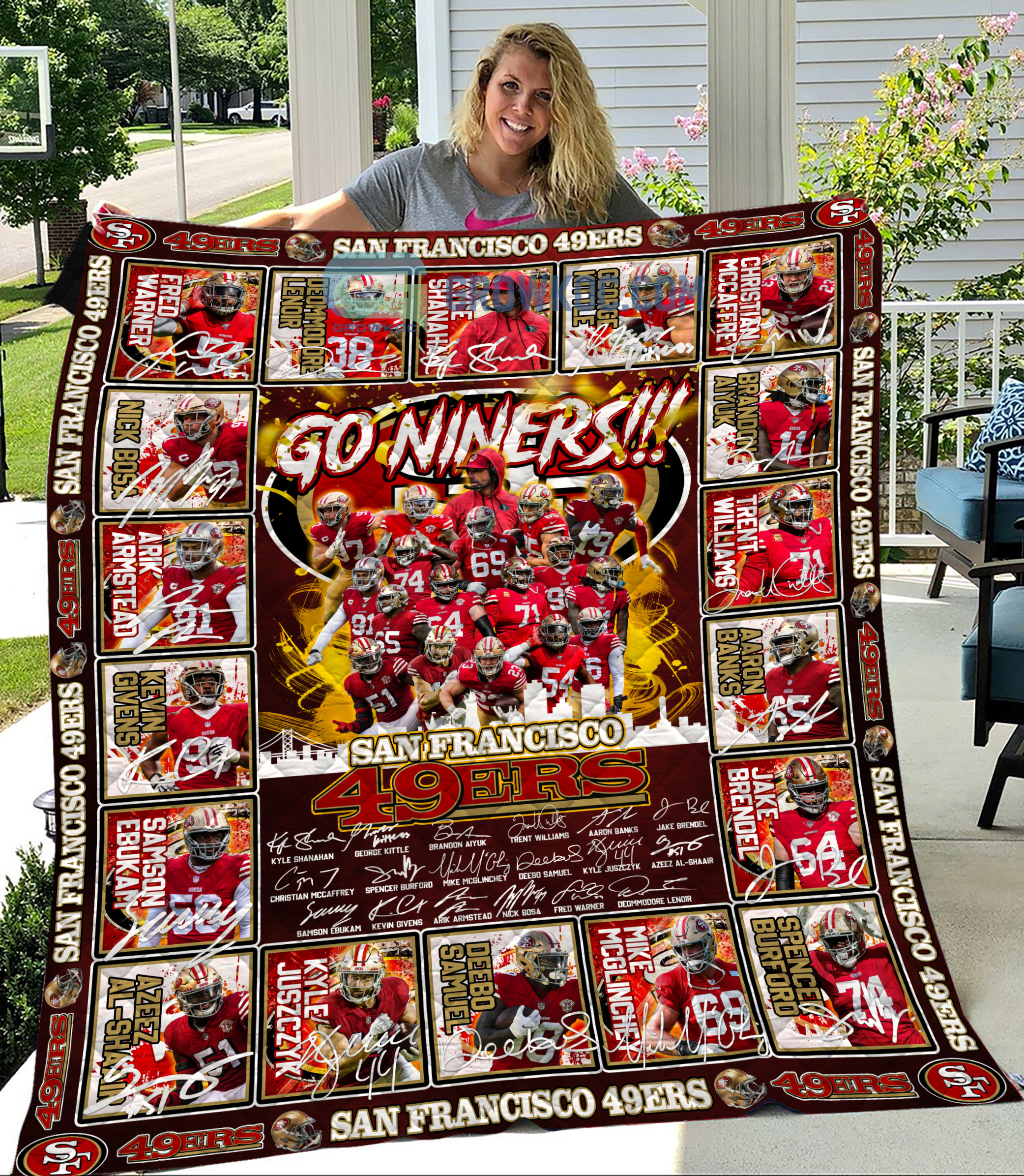 San2BFrancisco2B49ers2BGo2BNiners2B20222BFleece2BBlanket2BQuilt2B1 EcoFT
