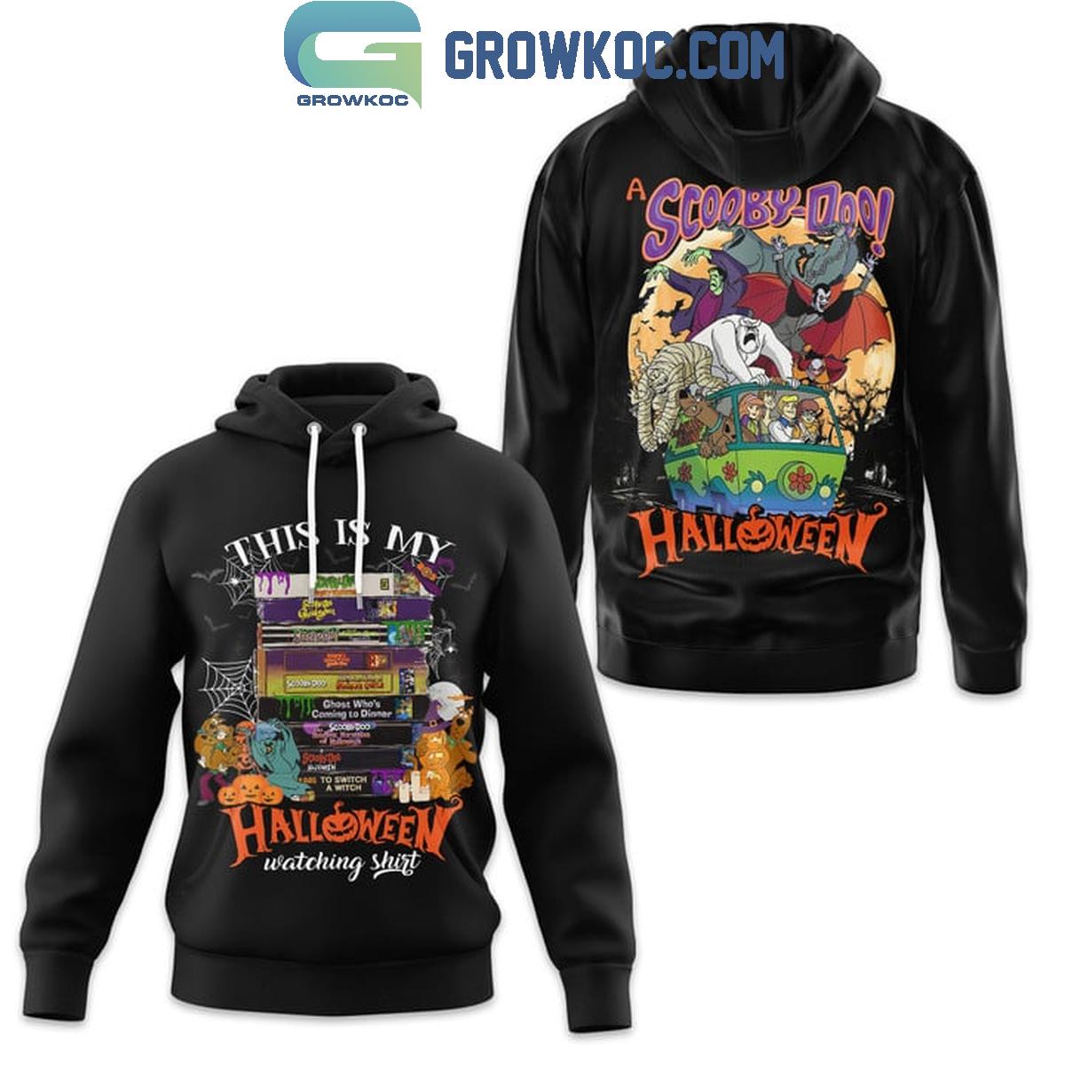 Scooby Doo Halloween This Is My Watching Shirt Hoodie T Shirt 1 EhAUc