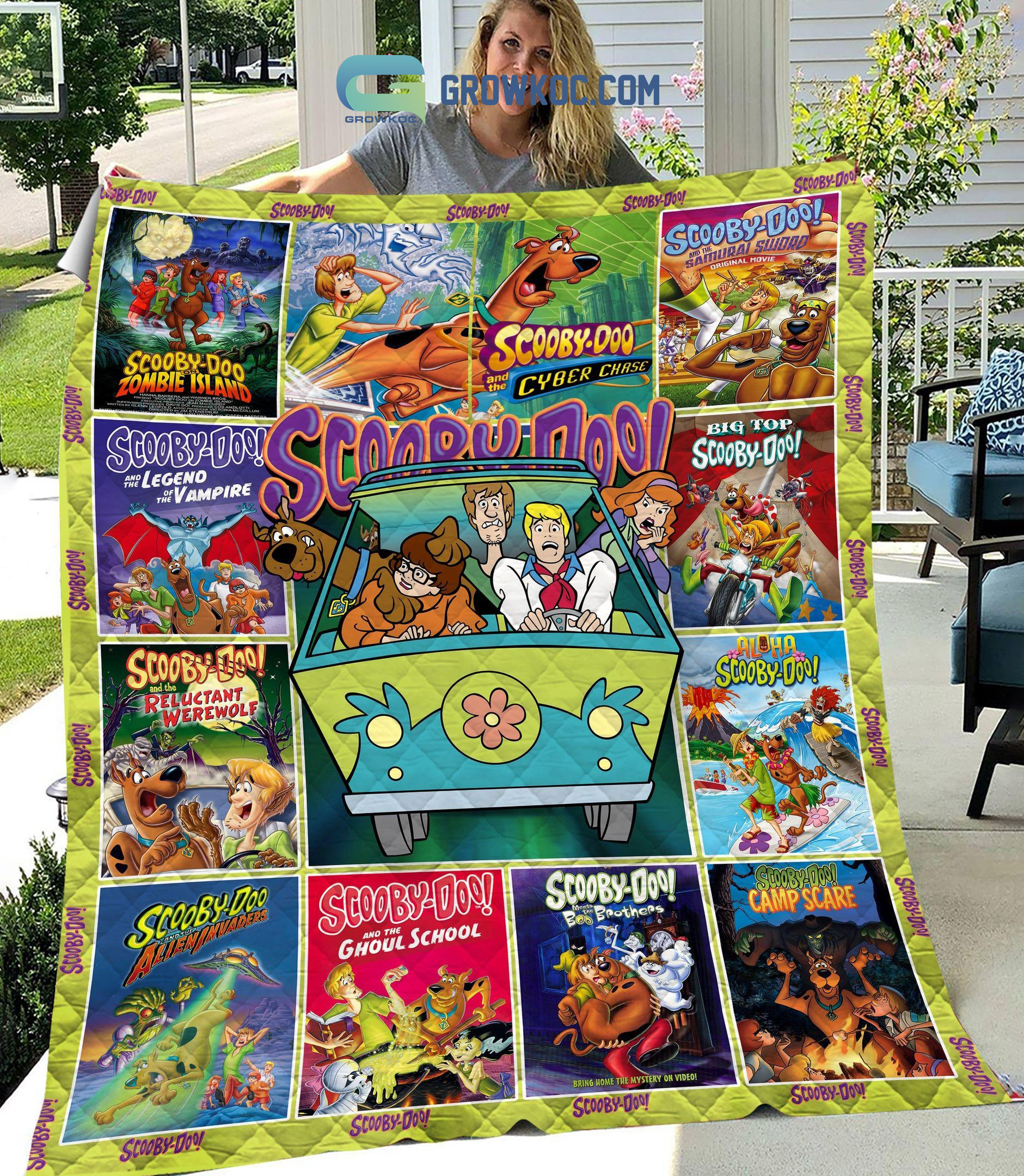 Scooby Doo Movies Fleece Blanket Quilt2B1 Vl0yW
