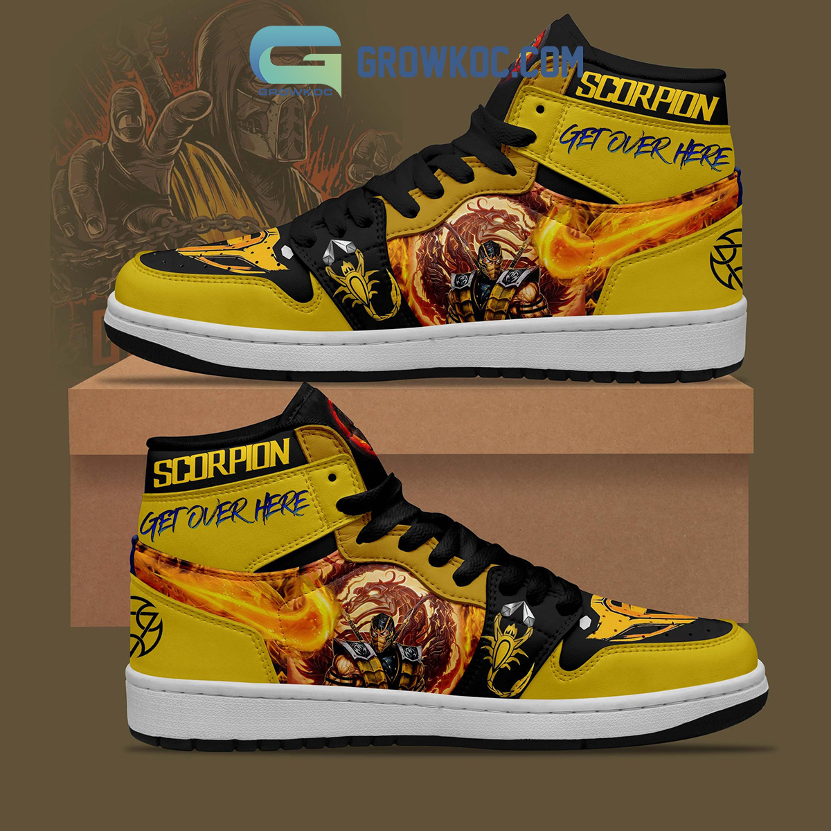 Scorpion Get Over Here Air Jordan 1 Shoes2B1 jgTA9
