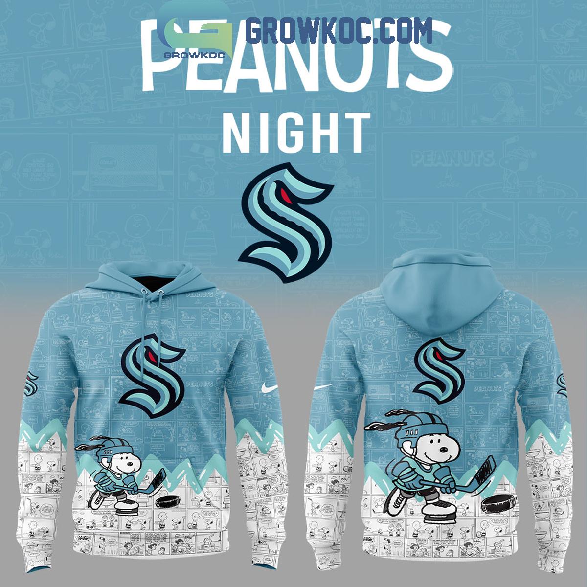 Seattle Kraken 75th Anniversary Of Peanuts Snoopy Hoodie T Shirt 1 OwLIX