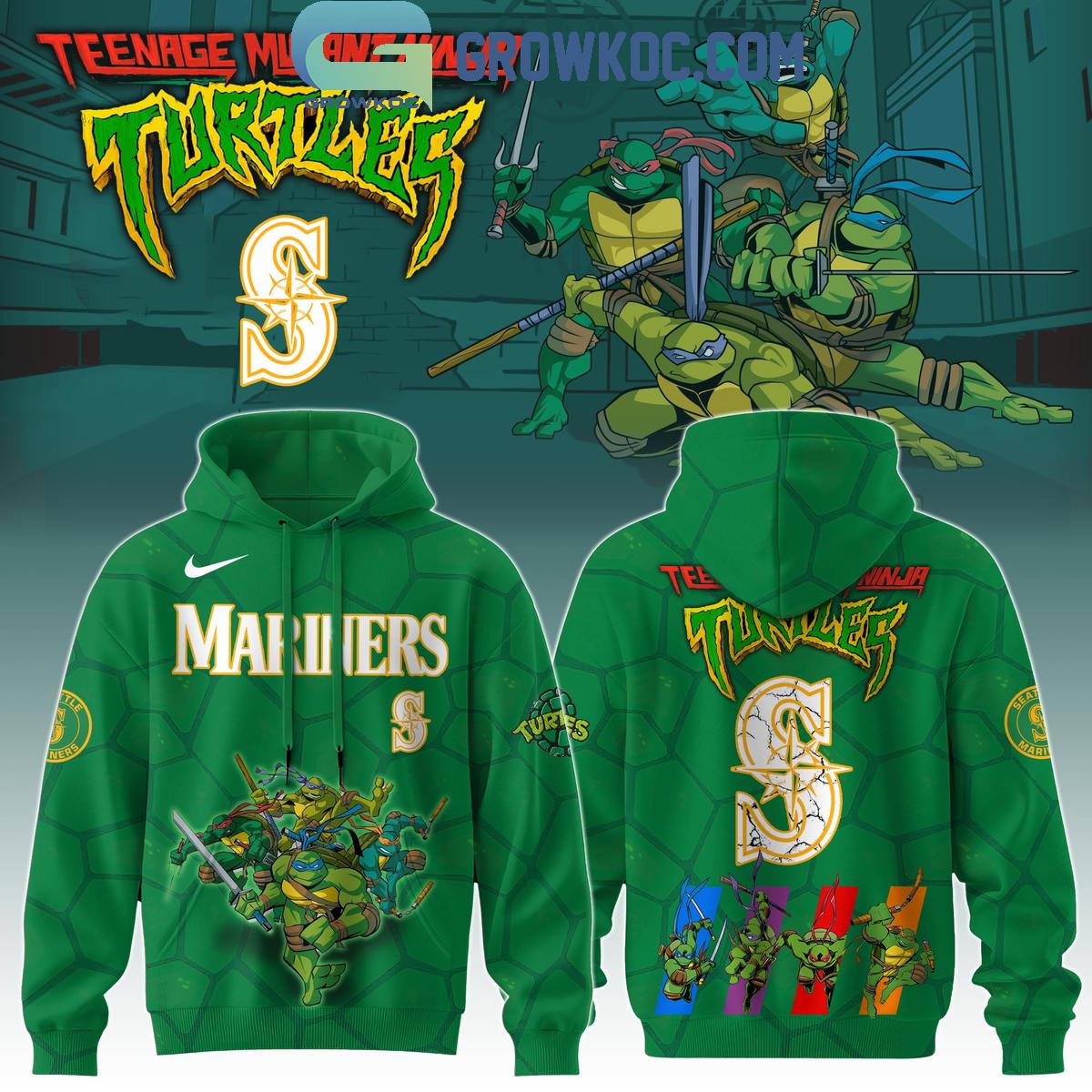 Seattle Mariners MLB Ninja Turtles 2025 Special Hoodie T Shirt 1 oMKfN