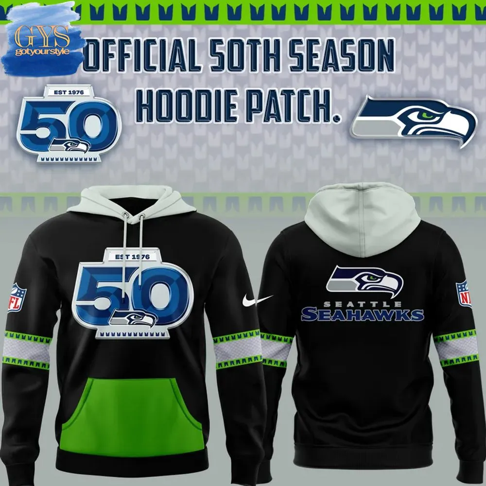 Seattle Seahawks 50th Season Limited Edition Hoodie 1