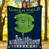 Seattle Seahawks Lumen Stadium Fleece Blanket Quilt2B1 0DVmH