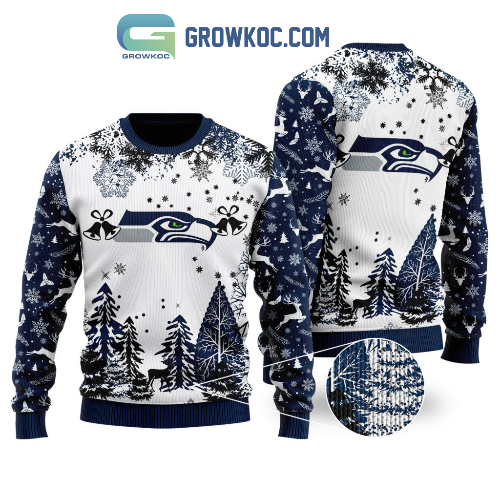 Seattle Seahawks Special Christmas Ugly Sweater Design Holiday Edition2B1 WoZbS