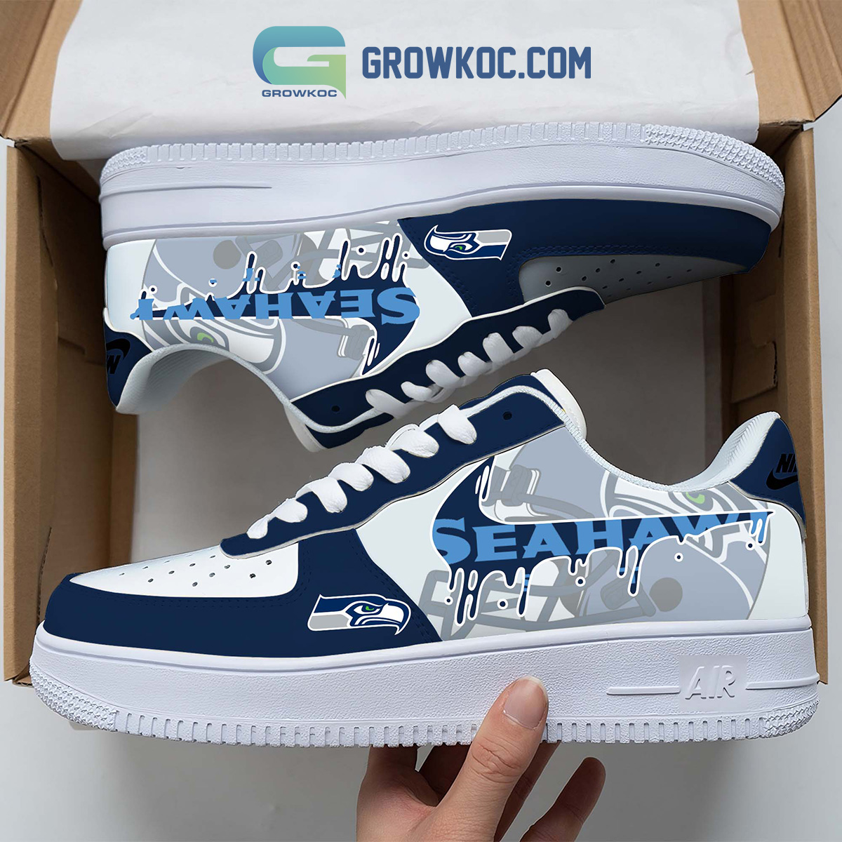 Seattle Seahawks Team Logo Fan Air Force 1 Shoes2B1 4gSQ0