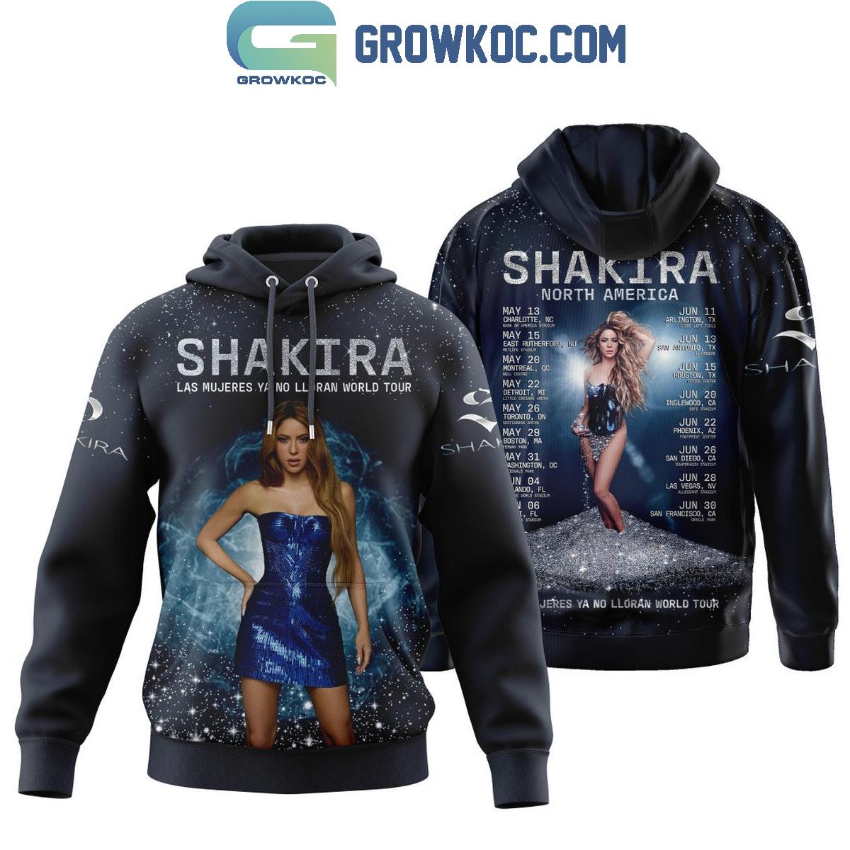 Shakira Las Mujeres Ya No Lloran World Tour 2025 North America Hoodie T Shirt 1 Fw14V