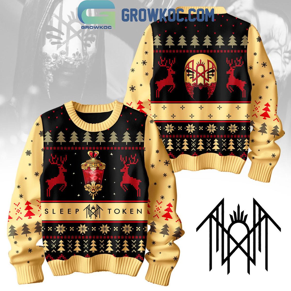 Sleep Token Take Me To Eden Rock Merry Christmas 2024 Ugly Sweater 1 4ehQT