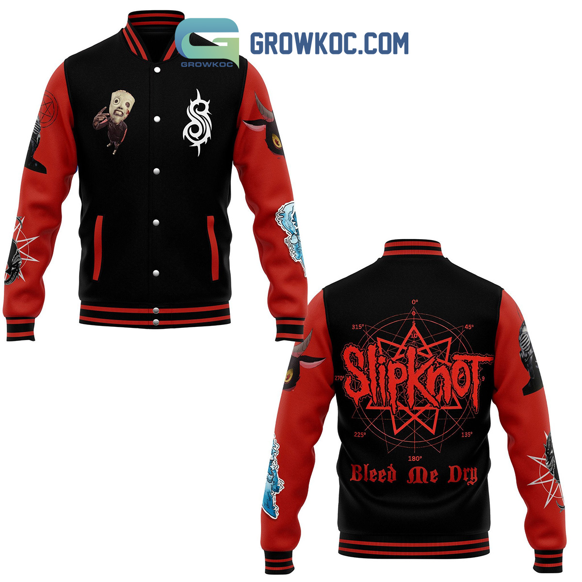 Slipknot Bleed Me Dry Fan Baseball Jacket2B1 xOy28