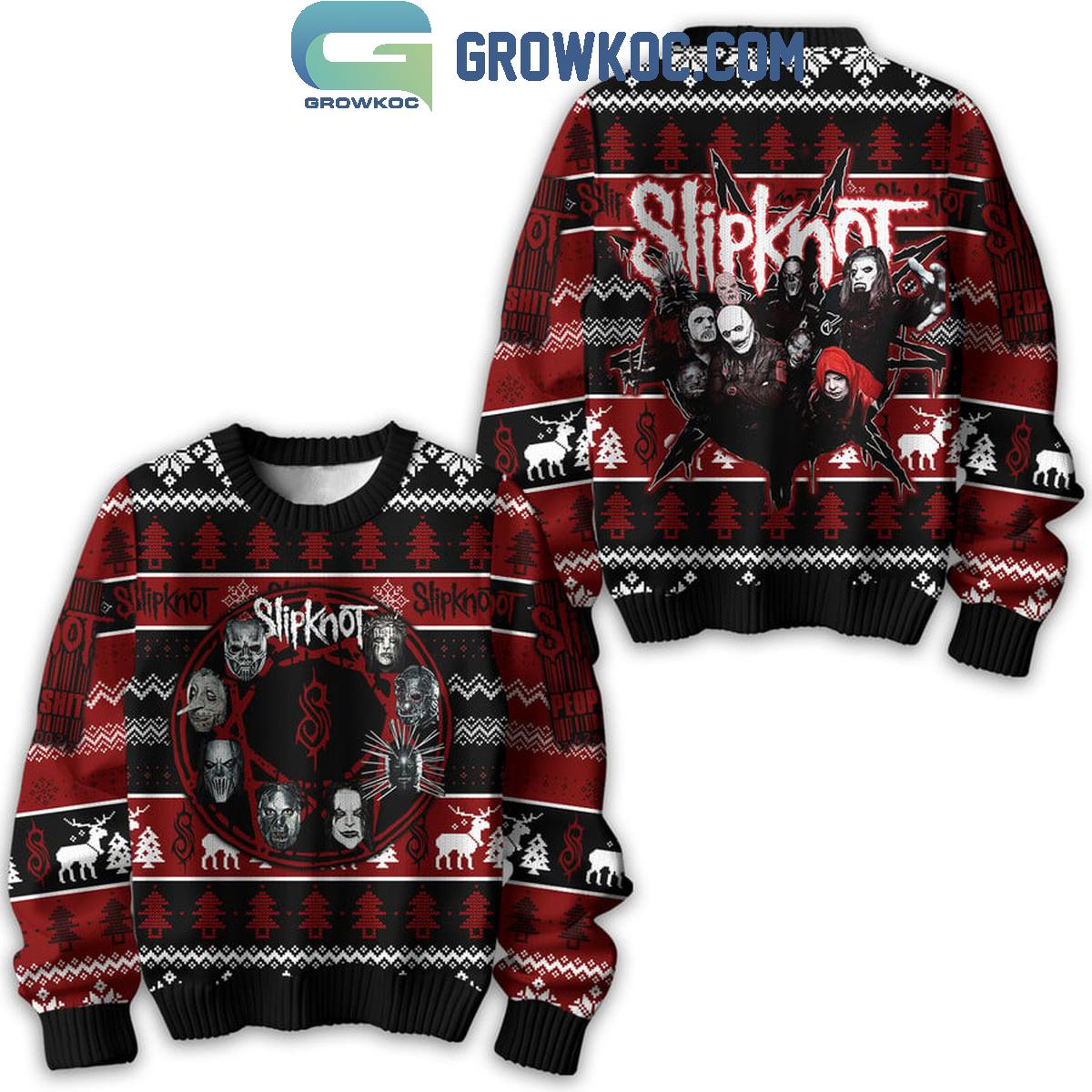 Slipknot Happy New Year 2025 Merry Christmas Ugly Sweater 1 OimRj