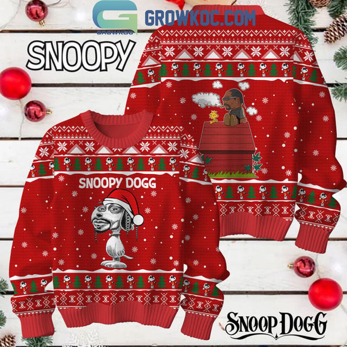Snoop Dogg Snoopy Dog Be Merry Christmas Ugly Sweater 1 3Syek