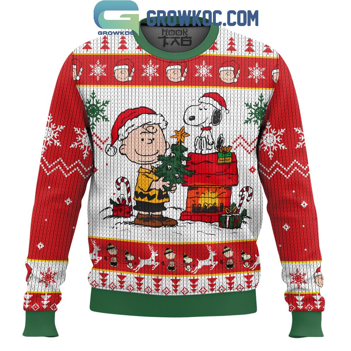 Snoopy Charlie Brown Christmas Ugly Sweater 1 LeZY6