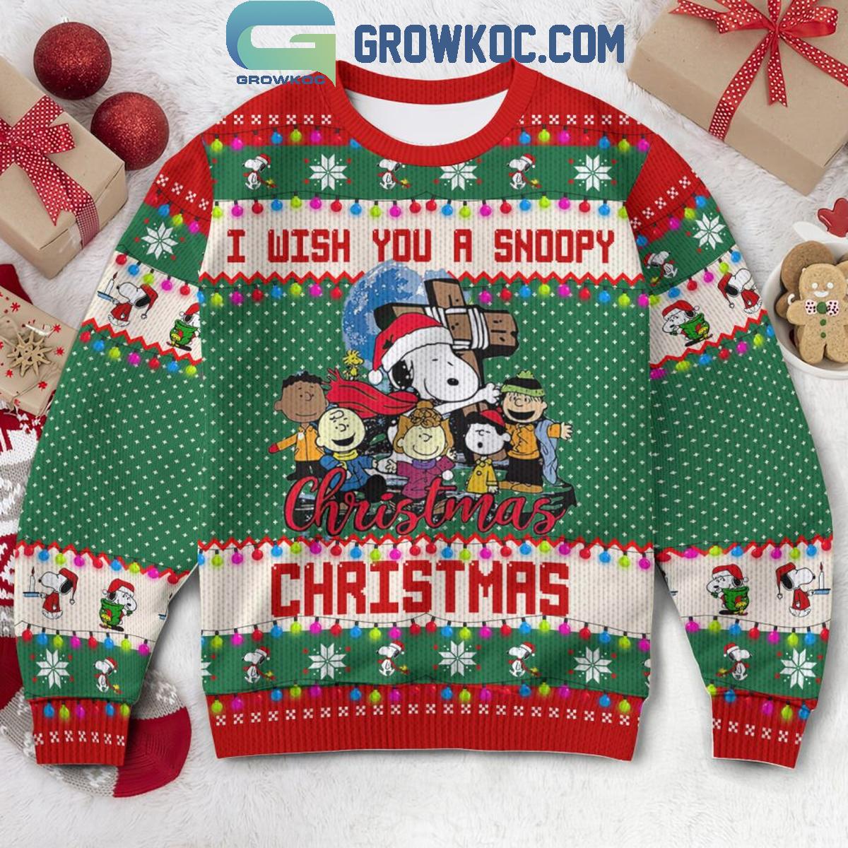 Snoopy I Wish You A Snoopy Christmas Peanuts 2024 Ugly Sweater 1 7dKGi