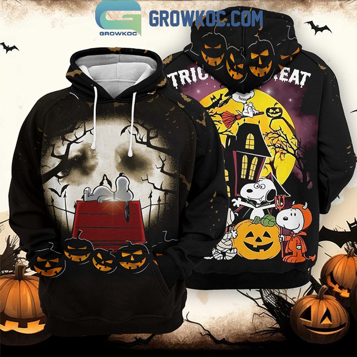 Snoopy In Halloween Spooky Vibe With Friend Hoodie T Shirt 1 SKXgq