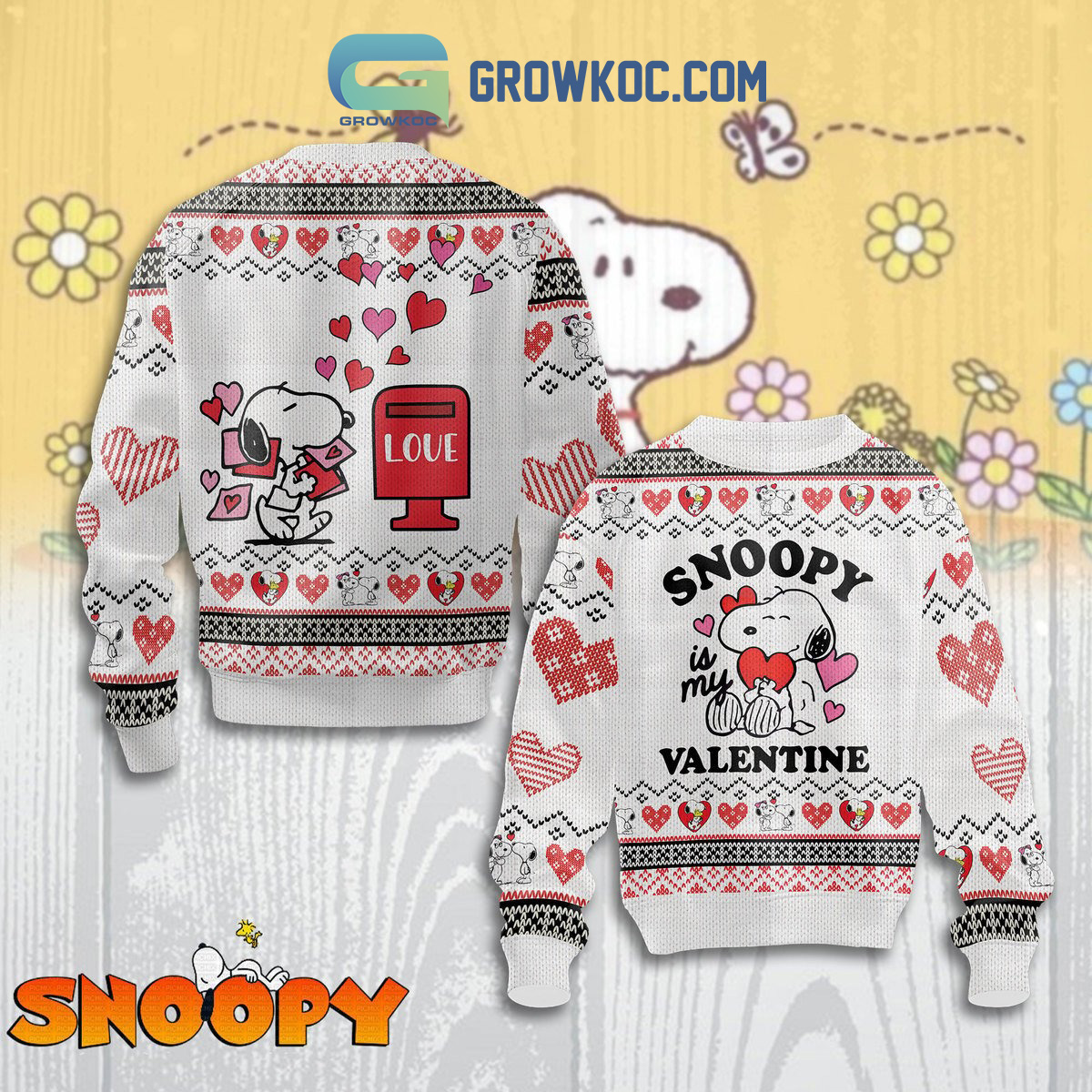 Snoopy My Valentine Ugly Sweater2B1 rsmHw